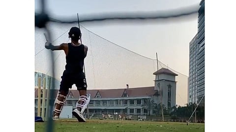 Hardik Pandya starts practice in Mumbai