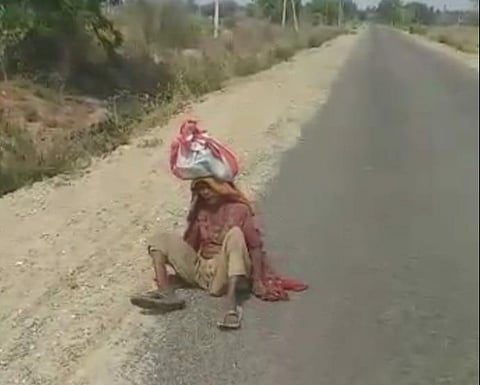 helpless mother