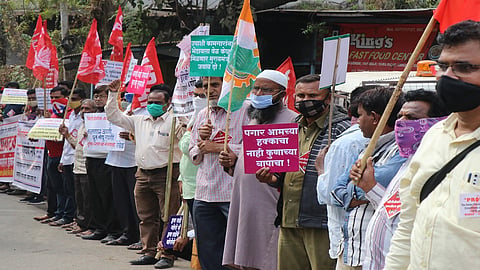 Labour Unions Strike In Aurangabad
