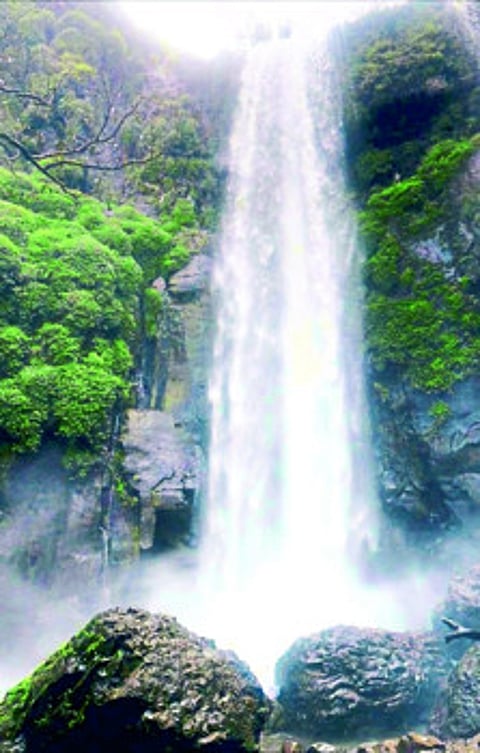 The Berkeley Falls area without tourists due to the corona