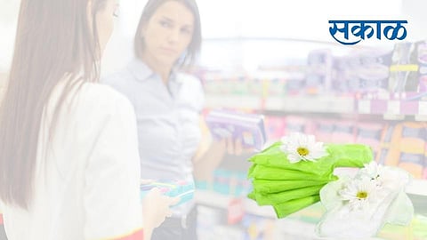Be careful when using sanitary napkins