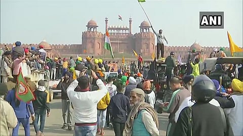 farmers reached red fort