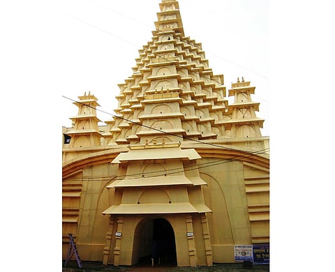 shriram temple decoration on occsion of navaratra celebration in yavatmal