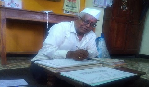 "Warkari" who writes various texts in his own handwriting