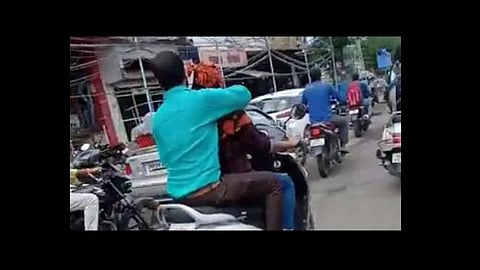 jabalpur police take action against couple after viral video