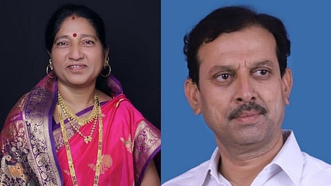 Congress Sangita Raut elected unopposed as Kadegaon Nagar Panchayat Mayor and Dinkar Jadhav unopposed as Deputy Mayor kolhapur marathi news
