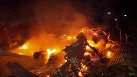 house burnt