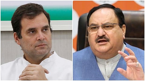jp nadda and rahul gandhi