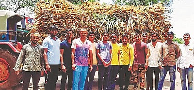 Kokrud villege people ran for the help of animals at corona 'Hotspot' Mandoor