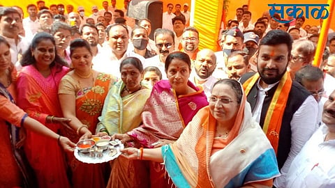 inauguration shiv sena mp dhairyasheel mane office ichalkaranji