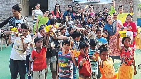 Homeless children harvested 35 quintals of wheat Nagpur news