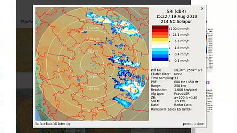 Special Radar for record Solapur Rain