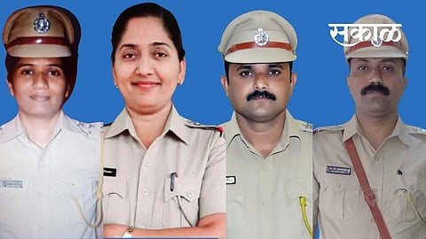 Akola Marathi News Four officers promoted as police inspectors!