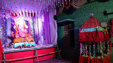 Ganesh Festival : जांभुळणीमध्ये हिंदू - मुस्लीम ऐक्याचे दर्शन