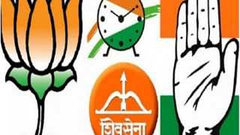 bjp, shivsena, congress and ncp