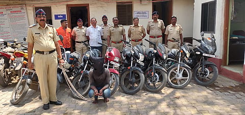 Asked for money and was found in police custody