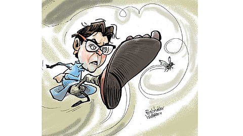 पाड सिंहासने उन्मत्त ही पालथी..! (ढिंग टांग!)