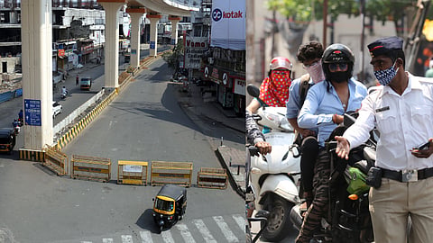 Nagpur Lockdown people are roaming but markets are strictly closed