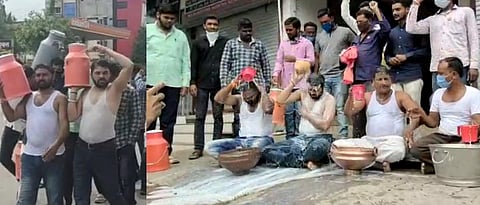 Akola unique movement of self-respect by bathing a pair of oxen with milk, if not noticed, we will also stop food grains.