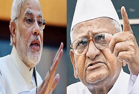 Anna warns of agitation through Modi government letter