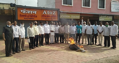 BJP's agitation again today