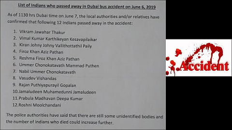 12 Indians among 17 killed in Dubai bus accident