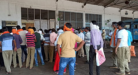 State Transport employees started agitation against Depot manager