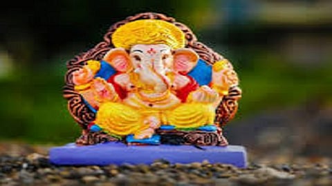 after ganesh visarjan establishment of ganesh murti in villages in belgum
