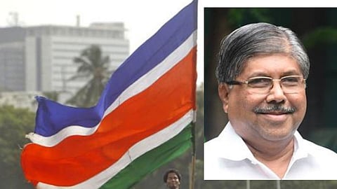 mns oppose chandrakant patil saree distribution in kothrud