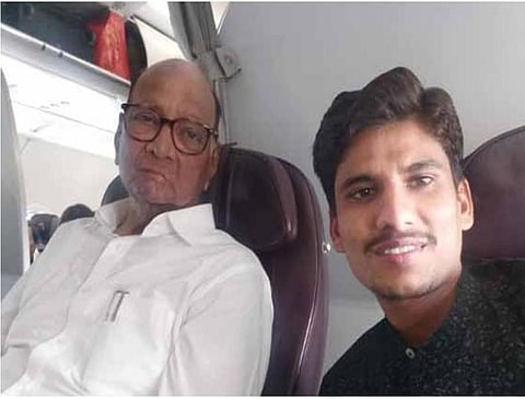 Sharad Pawar met him on a plane