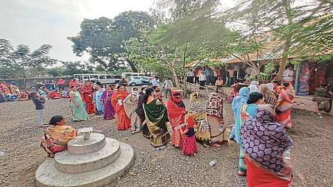 peaceful voting took place for Gram Panchayat elections In Malegaon taluka nashik marathi news