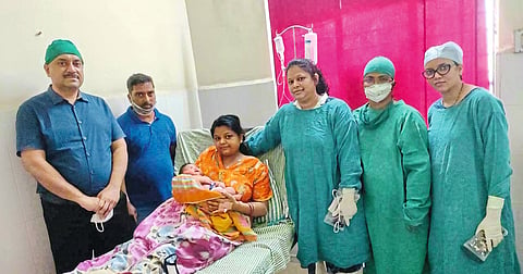 A baby weighing Five kg was born in Nagpur