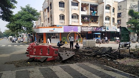 पिंपरी-चिंचवडमध्ये पावसामुळे खोदकामांचा 'राडा'