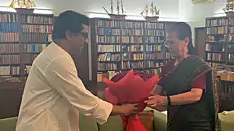 Raj Thackeray and Sonia Gandhi