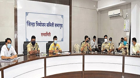 meeting of the Peace Committee under the chairmanship of District Collector Laxminarayan Mishra to maintain law and order
