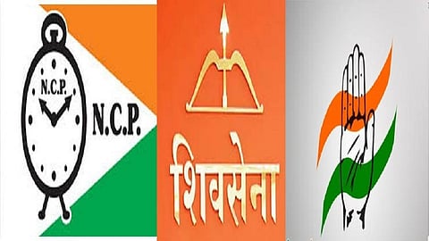 महाविकास आघाडीचा झेंडा