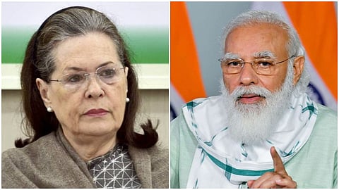 soniya gandhi and narendra modi