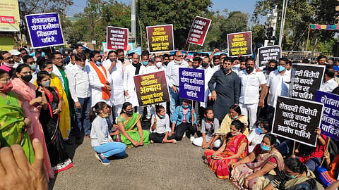 agitation against agriculture act support to bharat band in yavatmal