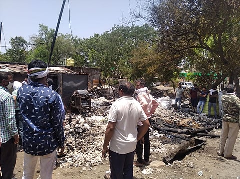 Damage of Rs twenty lakhs due to cylinder explosion in Yavatmal district
