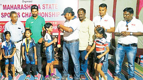 Simran Gavas Wins Gold Medal In State Skating Competition