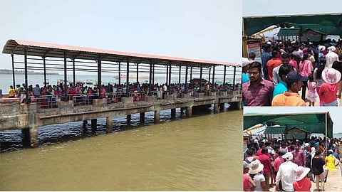 पर्यटकांच्या आग्रहात्सव सिंंधुदुर्गावर होडी वाहतूक सुरू