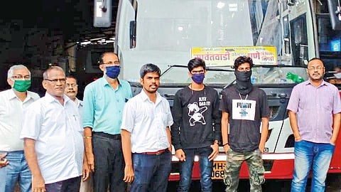 For First Time After Lock down Bus From Sawantwadi To Pune