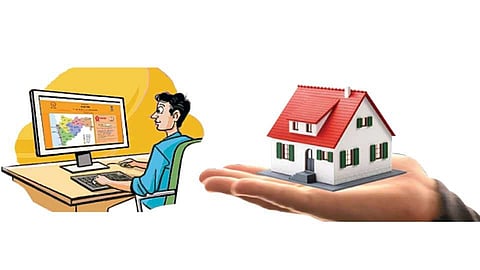 Difficulties in getting property cards for societies formed by aggregation of 2 or more plots
