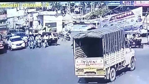 Hoarding collapse at moshi in Pune