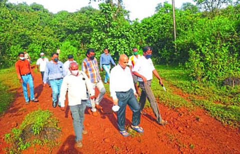 District Collector reached Harpwade Dhangarwada