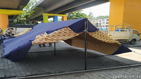 RSS is providing Tent for the police