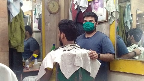 In Kolhapur some shops are closed and some are open