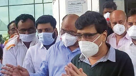 कोरोनावर मात केल्यानंतर प्रथमच नांदेडला अशोक चव्हाण यांचे आगमन झाले.