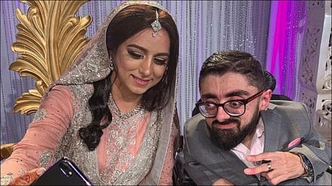 two foot tall man gets married to six feet tall video viral