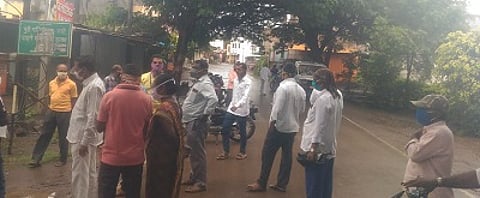 Health worker corona infected in Dudhgaon